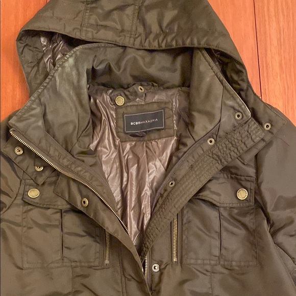 Olive Hooded Women's Jacket - Picture 2 of 6
